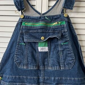 Liberty Adult Overalls with Green Trim